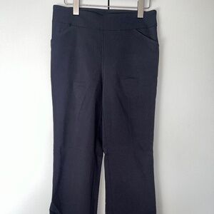 Counterparts Women's Dress Pants - Steel Blue, wide-band, stretch fit & flair